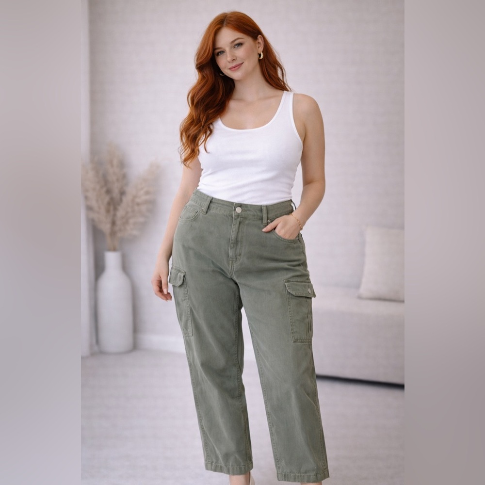 Abercrombie & Fitch Olive Green Utility Pants